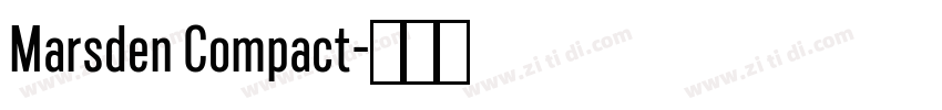 Marsden Compact字体转换